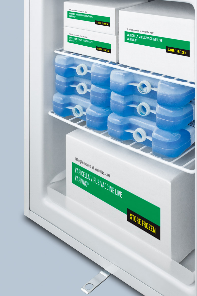 Compact medical/scientific all-freezer with digital thermostat, NIST calibrated thermometer/alarm, and front lock